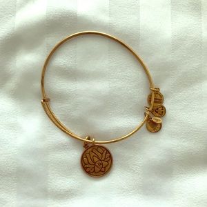 Alex and Ani gold lotus flower bracelet